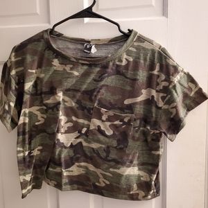 Camo crop top